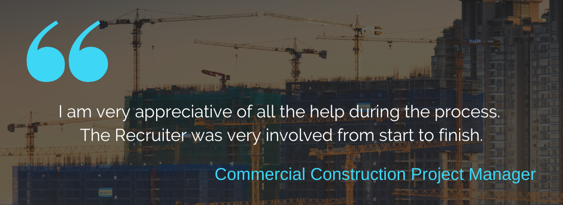 Commercial construction project manager candidate testimonial
